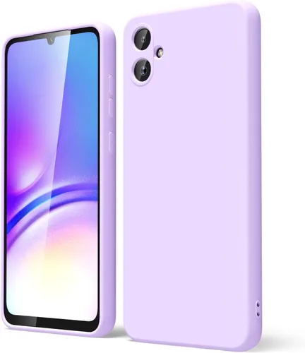 Miniatura 46 de oakxco Funda para teléfono Samsung Galaxy A12 con agarre de silicona líquida, linda delgada fina suave cubierta de gel de goma TPU lisa para mujeres