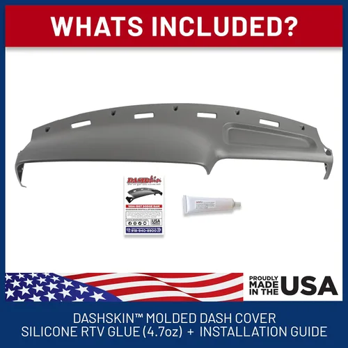 Miniatura 4 de DashSkin Cubierta moldeada para salpicadero compatible con Dodge Ram 1500 2500 y 3500 94-97 en cuarzo mediano, fabricada en los Estados Unidos