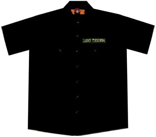 Miniatura 2 de Lucky Brand Mens Zombie Joes Hot Rod Car Work Shirt