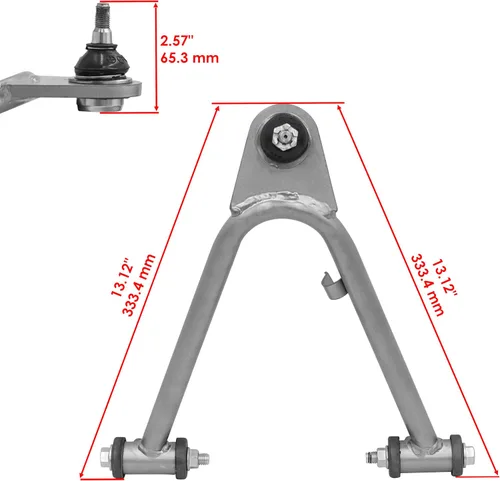 Miniatura 3 de Caltric Brazos A delanteros inferiores y superiores compatibles con Yamaha Raptor 350 YFM350R YFM 350R 2004-2010