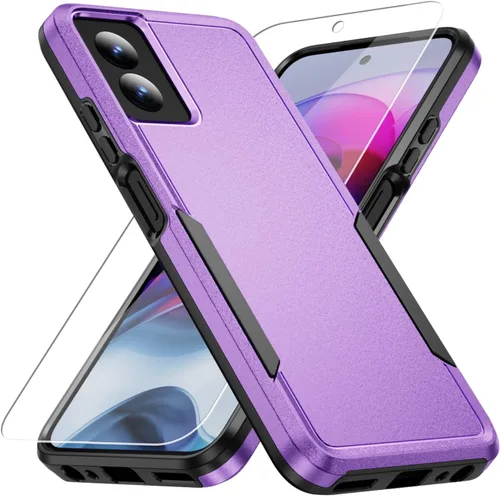 Miniatura 26 de Funda para Moto G Stylus 5G 2022, con Protector de Pantalla, [Probada contra Caídas de Grado Militar] Funda Protectora de Servicio Pesado Resistente