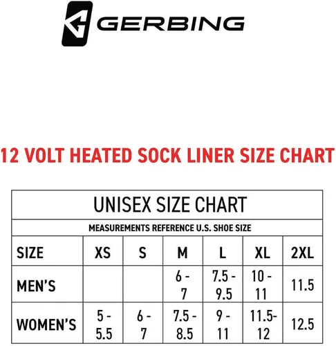 Miniatura 6 de Gerbing Calcetines de motocicleta con calefacción de batería de 12 V, unisex, calefacción de microalambre patentada para deportes de potencia, motos