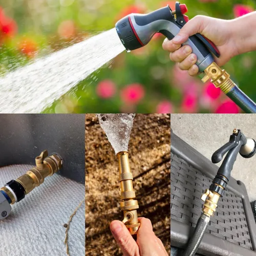 Miniatura 4 de Válvula de cierre de latón resistente, válvula de manguera de jardín de latón macizo de 3/4 pulgadas, válvulas de cierre de manguera de agua, 2