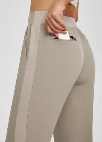 Miniatura 4 de BALEAF Pantalones de golf para mujer, pantalones de tobillo elásticos de cintura alta con bolsillos con cremallera, trabajo, atletismo, viajes