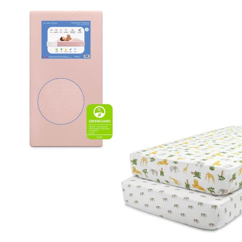 Miniatura 13 de Delta Children Twinkle Stars - Colchón para cuna y niños pequeños con funda transpirable y extraíble lavable a máquina, GREENGUARD Gold, cama