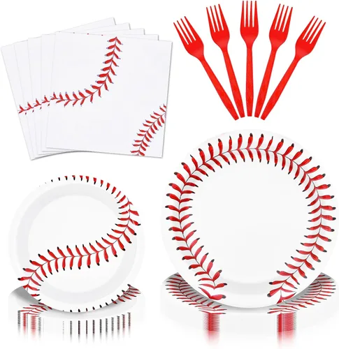 Miniatura 16 de Conjunto de Vajilla Temática de Baloncesto de 96 Piezas - Vajilla Desechable para Fans de Deportes con Platos de Papel, Servilletas, Tenedores