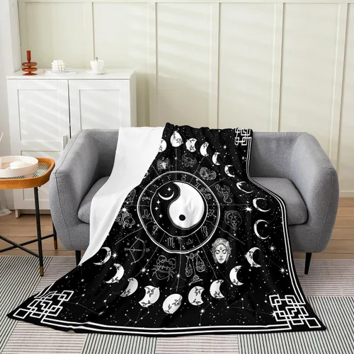 Miniatura 6 de Erosebridal Manta de murciélago de Halloween de 30 x 40 pulgadas, para todas las estaciones, con estrellas y galaxias, para niños, decoraciones