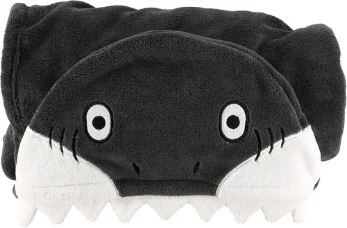 Miniatura 2 de Manta con capucha para llevar puesta Lazy One para niños, manta con capucha de animales (tiburón)