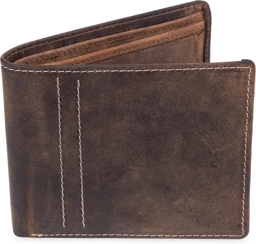 Miniatura 3 de Moonster Cartera de cuero para hombre con bloqueo RFID mantiene el efectivo y las tarjetas seguros organizados y de fácil acceso carteras delgadas