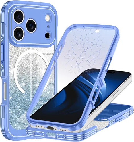 Miniatura 12 de Hekodonk Funda para iPhone 15 Pro Max, compatible con Magsafe [protector de pantalla de vidrio templado integrado y protección de lente de cámara]