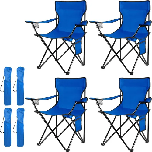 Miniatura 9 de Damei century Paquete de 4 sillas plegables para camping, ligeras, sin instalación, silla portátil para playa, césped, deportes al aire libre