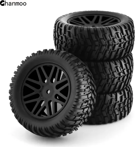 Miniatura 3 de 1/10 RC Off Road Neumáticos y ruedas 0.472 in Hex Rubber Short Course Truck Neumáticos con inserto de espuma para coche Buggy escala 1:10 ARRMA