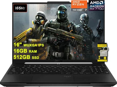 Miniatura 9 de ASUS TUF Gaming A16 Laptop de 16 pulgadas WUXGA IPS 144Hz AMD 6 núcleos Ryzen 7 7445HS 64GB RAM 1TB SSD GeForce RTX 4050 (hasta 194 AI Tops) RGB