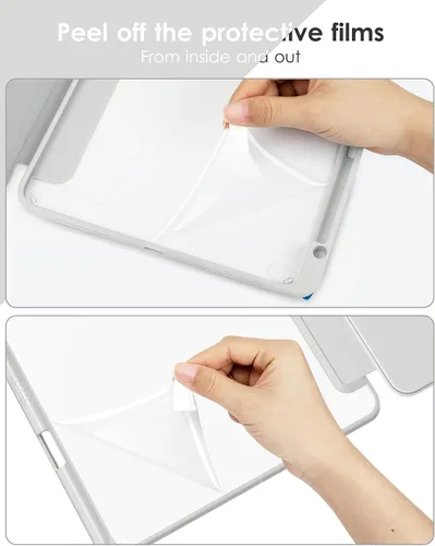 Miniatura 7 de VIKESI - Funda para iPad (A16) 11 pulgadas 2025 y iPad 10ª generación 10.9 pulgadas 2022, con parte trasera transparente y marco de TPU a prueba
