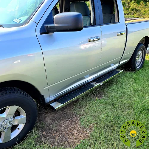 Miniatura 3 de AUTOSAVER88 estribos laterales de 6 pulgadas compatibles con Toyota Tundra 2007-2021 de cabina doble (2 puertas traseras de tamaño medio), barras