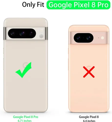 Miniatura 2 de Funda para Google Pixel 8 Pro, funda transparente con bonito degradado para teléfono, TPU reforzado, parte trasera de policarbonato duro, funda
