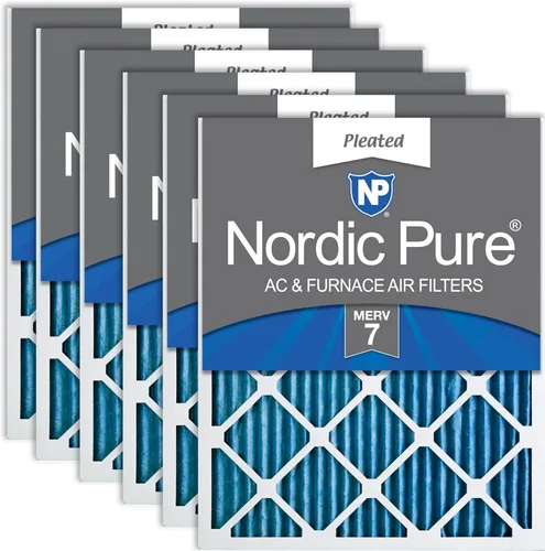 Miniatura 92 de Nordic Pure Filtros de aire para horno MERV 6 de 18 x 25 x 1 pulgadas (tamaño real: 17 1/2 x 24 1/2 x 3/4), color verde poliéster MERV 6, reduce