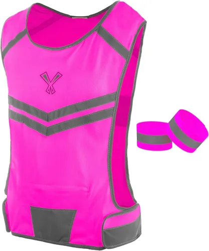 Miniatura 9 de Reflective Running Vest with Pocket & 2 Bands, High-Visibility
