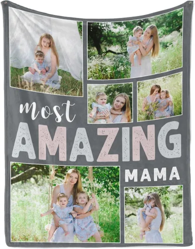 Miniatura 23 de D-Story Manta personalizada con fotos, texto, Manta personalizada con imagen, texto o fotos para mejores amigas, hermanas, regalos para cumpleaños