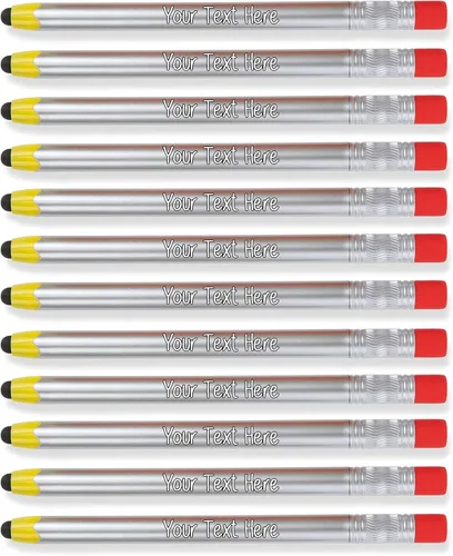 Miniatura 5 de Bolígrafos personalizados con tu logotipo o texto personalizado, paquete de 12 unidades a granel para negocios, fiestas y eventos, bolígrafo 2 en 1