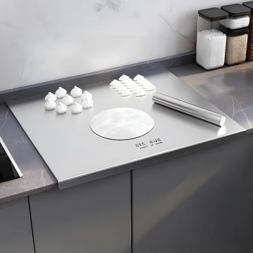 Miniatura 5 de Tabla de cortar de acero inoxidable, tablas de cortar para cocina, tabla de cortar, tabla de cortar grande para cortar carne, verduras, frutas