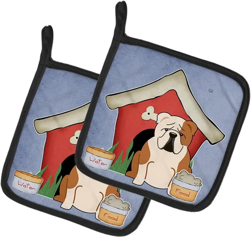 Miniatura 117 de Caroline's Treasures BB2894PTHD Dog House Collection Chow Chow Chow - Par de soportes para ollas, 7.5HX7.5W, multicolor 4-Azul