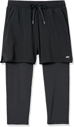 Miniatura 5 de Tienda Essentials Pantalones cortos de correr tejidos de doble capa para hombre que absorben la humedad