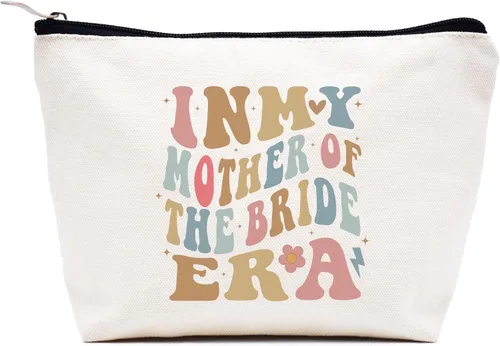 LIBIHUA Obtener regalo de boda - Bolsa de maquillaje bolsa de cosméticos bolsa de viaje, Beige, 10-En Mi Madre del Pájaro