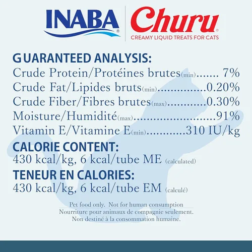 Miniatura 2 de INABA Churu Lickable Purée Golosinas naturales para gatos (paquete variado de atún y pollo, 16 tubos)
