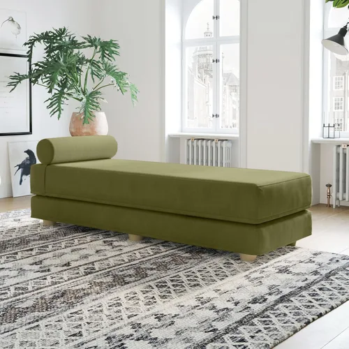 Miniatura 19 de Jaxx Alon Daybed - Tumbona plegable con colchón de espuma viscoelástica de primera calidad, tamaño Queen, fabricado en los Estados Unidos
