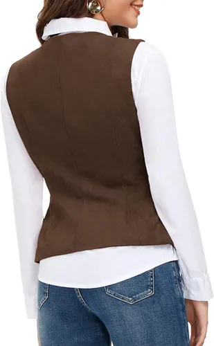 Miniatura 7 de GRACE KARIN Chaleco de chaleco vintage para mujer, vestido steampunk, chaqueta jacquard