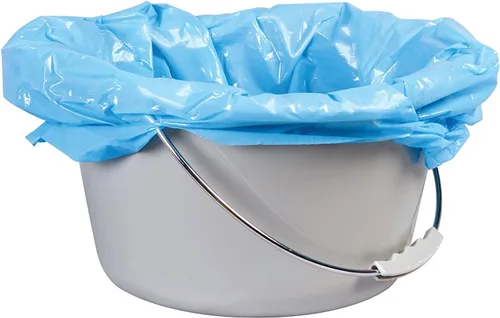 Miniatura 10 de Carex Health Brands Commode Liners: se adapta a la mayoría de los inodoros, con polvo absorbente, contiene 2 cuartos de líquido, desechables- 7