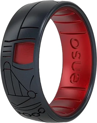 Miniatura 15 de Enso Rings Anillo de boda de silicona – Diseños grabados de Star Wars – Ajuste cómodo – Hecho en Estados Unidos – Ideal para uso activo