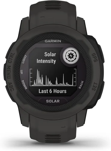 Miniatura 2 de Garmin Instinct 2S Solar, reloj resistente para exteriores de menor tamaño con GPS y con capacidad de carga solar, construido para todos los Grafito