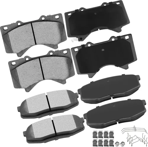 Miniatura 13 de Pastillas de freno de cerámica delanteras traseras 8 piezas para Mercedes-Benz CLK3/CLK430, 98-99 para Mercedes-Benz E300, 98-02 04 05