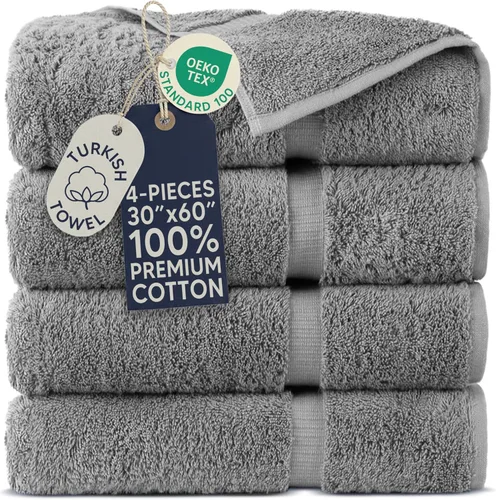 Miniatura 49 de Towel Bazaar Toallas Turcas de Algodón Premium Súper Suaves y Absorbentes (Juego de 2 Toallas de Baño Grandes, Blanco)