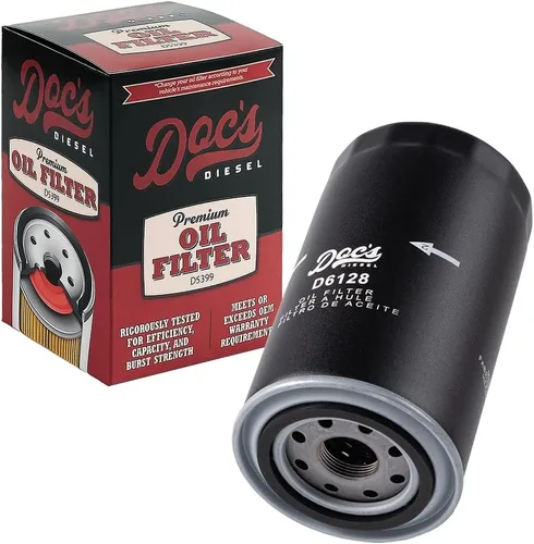 Doc's Diesel Filtro de aceite D6128 | Compatible con Ford 6.7L Powerstroke F250, F350, F450, F550 2011+, Ford 6.7L Powerstroke F650, F750 2017+ |