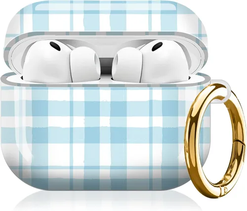 Miniatura 19 de Compatible con AirPod Pro 3 (2025), bonita funda para mujeres y hombres, protección completa, a prueba de golpes, con llavero, accesorios de funda