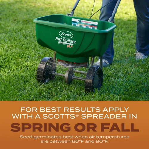 Miniatura 5 de Scotts Turf Builder - Mezcla de semillas de césped de alto tráfico, semillas de césped más fertilizante y mejorador de suelo, autorreparaciones