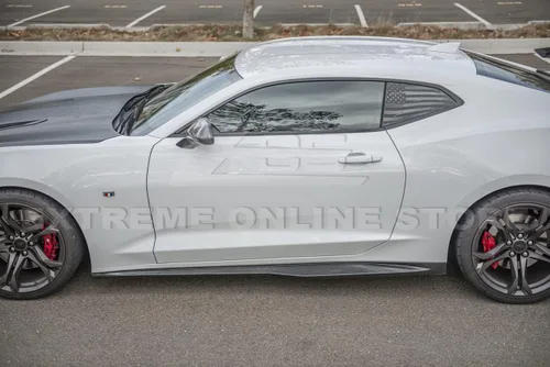 Miniatura 4 de Repuesto para Chevrolet Camaro LT LS RS SS 2016-Presente Par de extensiones de faldones laterales estilo ZL1 para panel basculante