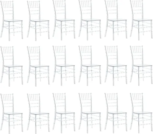 Miniatura 12 de Sillas Chiavari de acrílico transparente, juego de 4 sillas de comedor modernas, sillas fantasma para eventos de decoración para bodas, fiestas
