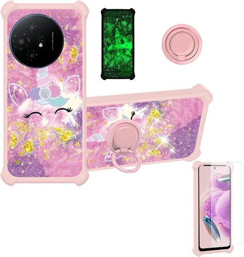 Miniatura 143 de jioeuinly JSF-DJS - Funda compatible con Nothing Phone 2a con protector de pantalla de vidrio templado, policarbonato duro + silicona suave, soporte
