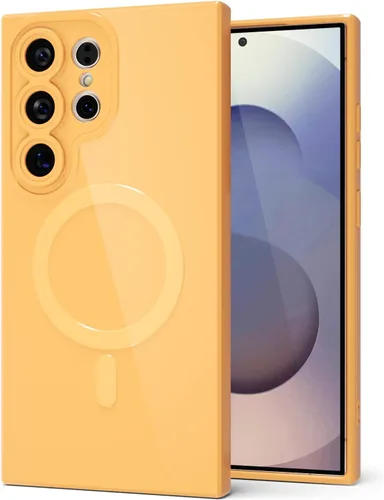 Miniatura 174 de Svanove para Samsung Galaxy S22 Funda de teléfono de silicona magnética, compatible con Magsafe, linda para mujeres, brillante color brillante, gel