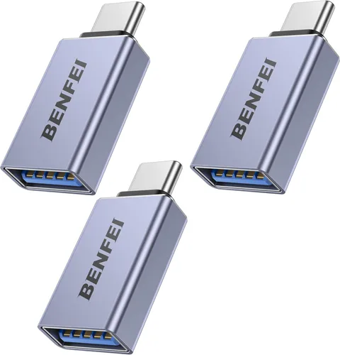 Miniatura 11 de BENFEI Adaptador USB C a USB 3.0, paquete de 3 adaptadores USB C a un macho a hembra, compatible con MacBook 2018 2017 2016, Samsung Galaxy Note 8