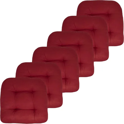Miniatura 74 de Sweet Home Collection - Cojines para silla de patio al aire libre, cojines prémium con relleno grueso y cómodo de fibra, con tul, 19 x 19 pulgadas