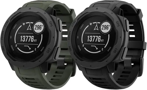 Miniatura 39 de NotoCity Correa de repuesto para Garmin Instinct, correa de repuesto de silicona suave, solo compatible con Instinct Sports GPS Smart Watch