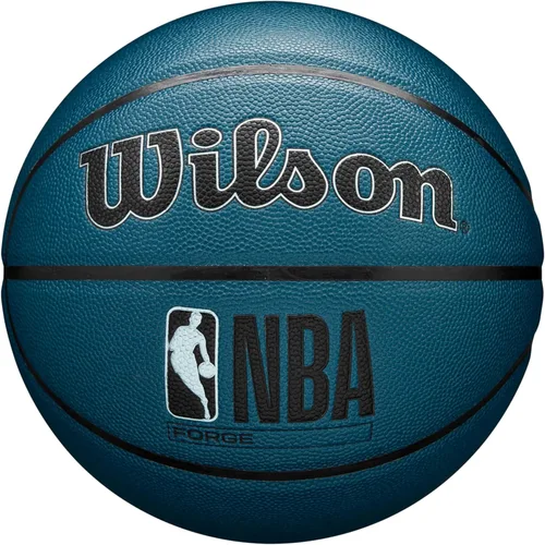 WILSON NBA Forge - Baloncesto en interiores y exteriores, color verde azulado, tamaño 6-28.5 pulgadas