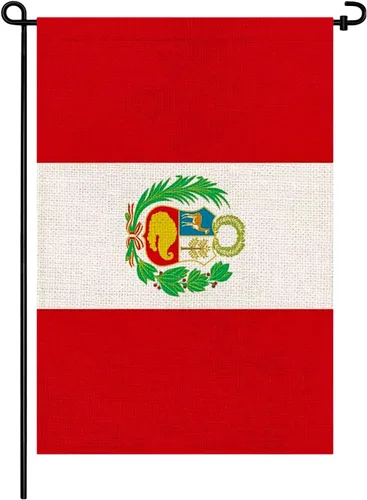Miniatura 20 de Banderas de jardín de Argentina Bandera argentina pequeña de 12x18 pulgadas de arpillera de doble cara para decoración al aire libre de patio