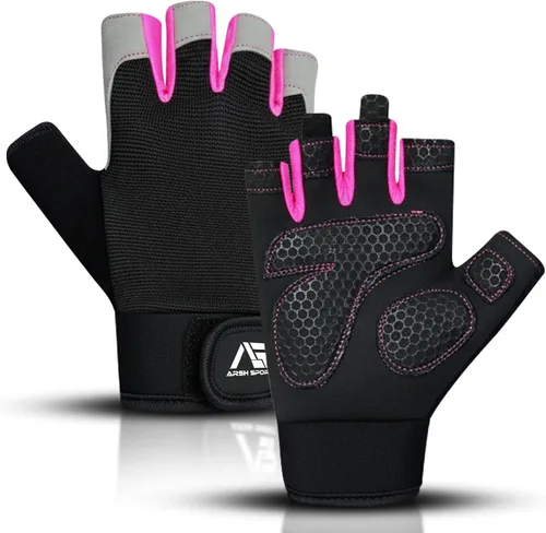 Miniatura 8 de Guantes de gimnasio transpirables para hombres y mujeres – Guantes de entrenamiento ligeros, antideslizantes con protección completa de la palma