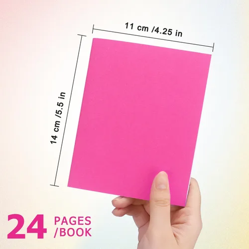 Miniatura 3 de Tamaki Paquete de 6 libros coloridos en blanco para que los niños escriban, dibujen, lindo cuaderno de bocetos para niños, 6